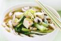 Spicy Mushroom and Choy Sum Udon Noodle Soup