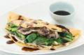 Chinese gai lan & mushroom omelette