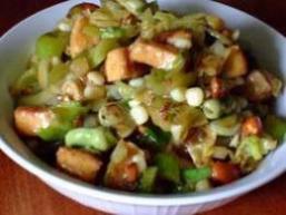 Almond Tofu with Chinese Celery