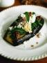 Baked Eggplant with Spinach, Tahini & Mint