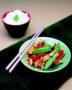 Tofu and Ta Choy Noodle Broth