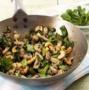 Watercress, Mushroom & Cashew stir fry