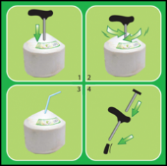Coconut Opener Instruction